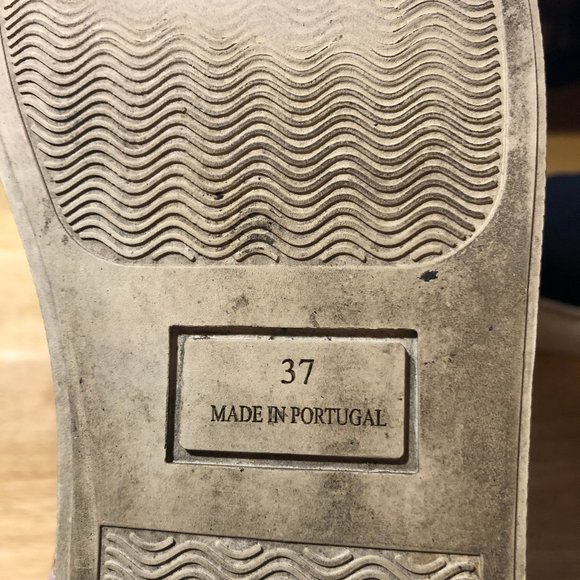 WOMENS MALENE BIRGER BLACK MIXED MEDIA PLATFORM HIGH TOP SNEAKERS 37 US/7 * - Picture 7 of 7